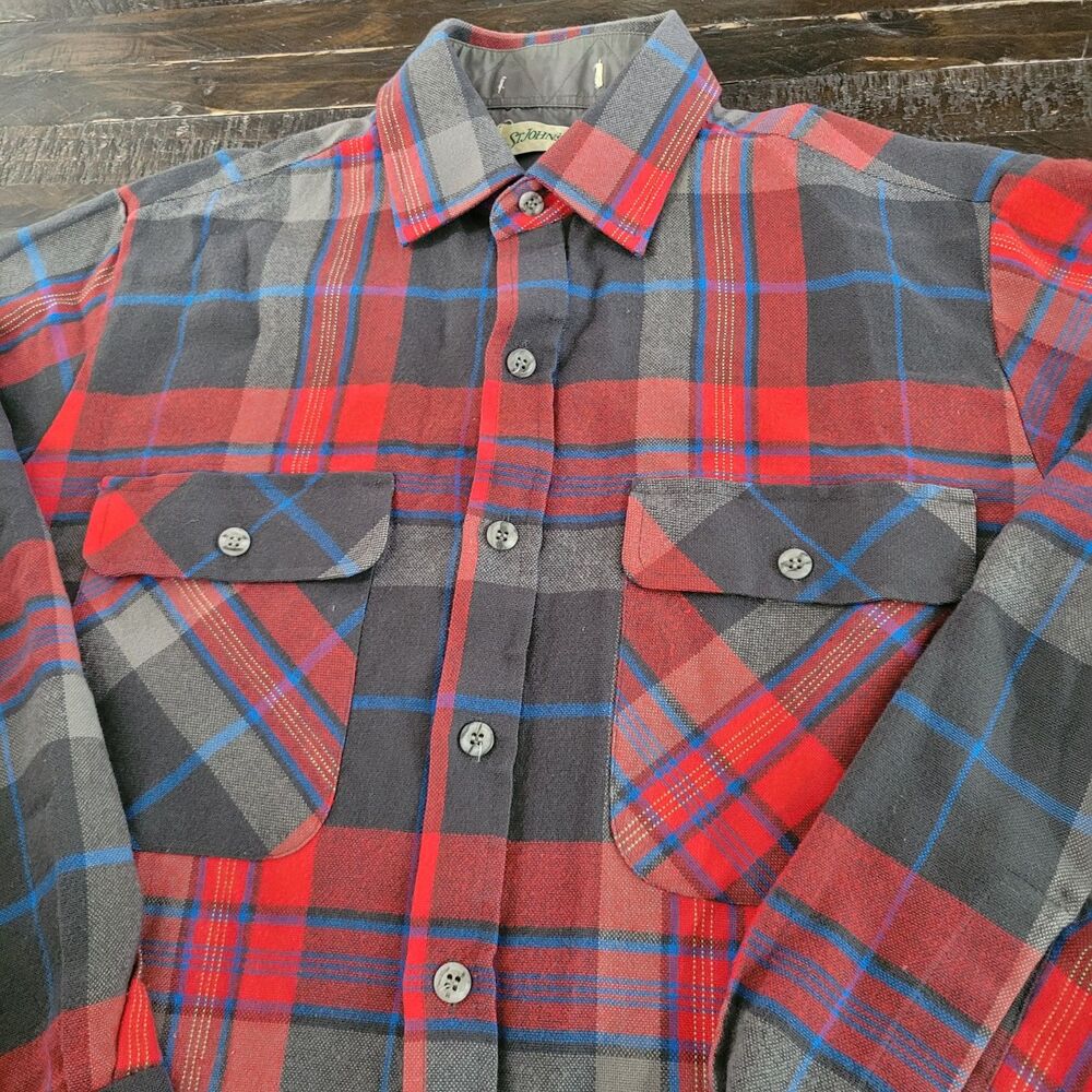 Vintage St. John’s Bay Heavyweight Flannel Big Mac Style Men’s Medium